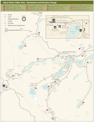 Many Glacier Map