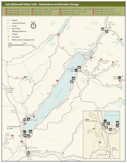 Lake McDonald Map