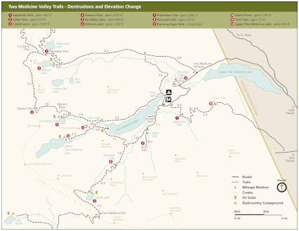 Two Medicine Lake Map